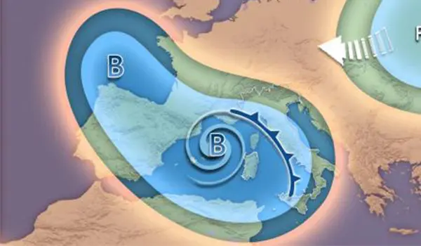 Meteo Italia: vortice sulle Baleari porta maltempo fino a Natale e Santo Stefano