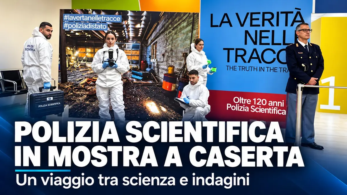 Polizia scientifica in mostra a Caserta: un viaggio tra scienza e indagini