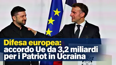 Difesa europea: accordo Ue da 3,2 miliardi per i Patriot in Ucraina