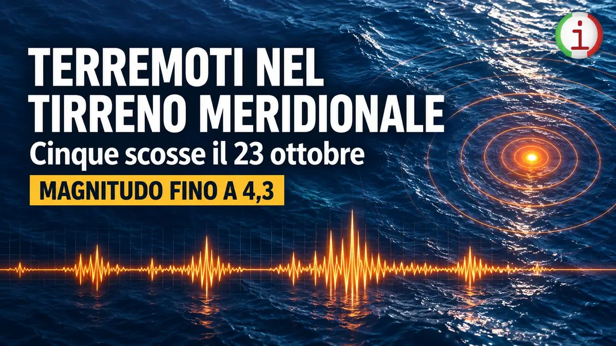 Forte scossa di terremoto nel Tirreno meridionale: avvertita tra Sicilia e Calabria