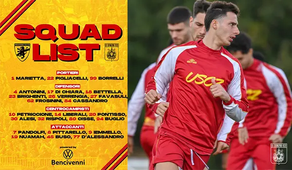 Serie B, Frosinone-Catanzaro: Aquilani sceglie i convocati per la sfida alla capolista