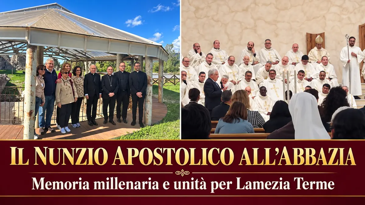 Lamezia Terme, il Nunzio Apostolico all’Abbazia: memoria e unità della città