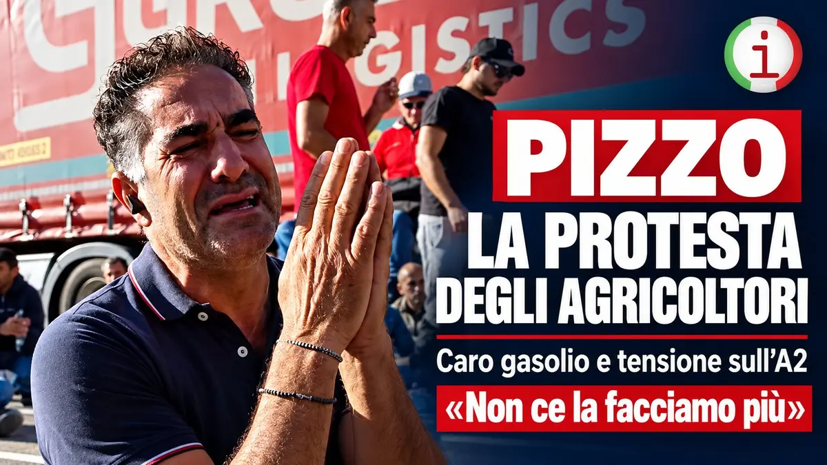 Caro carburante a Pizzo le lacrime di un agricoltore raccontano la crisi delle famiglie. Video