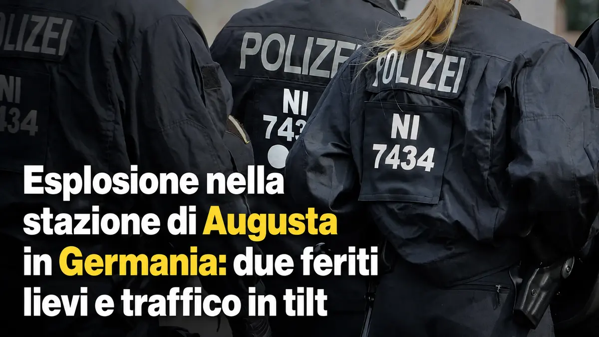 Esplosione nella stazione di Augusta in Germania: due feriti lievi e traffico in tilt