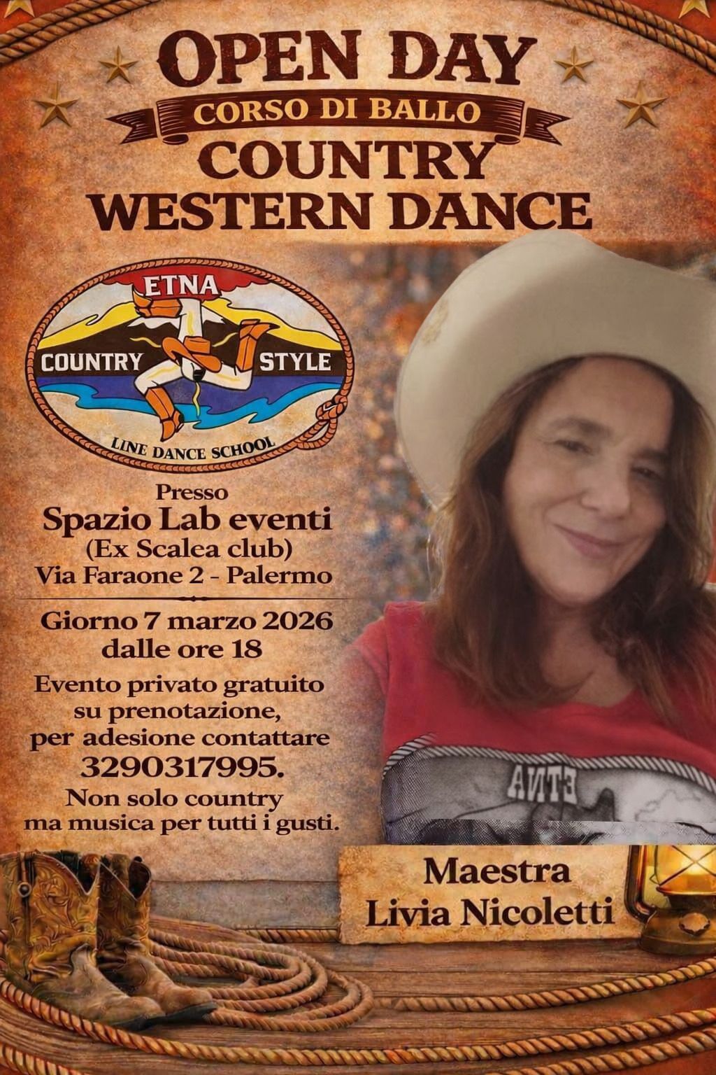 Palermo e Catania unite dalla country western dance: allo Spazio Lab Eventi un open day dedicato alla disciplina artistica