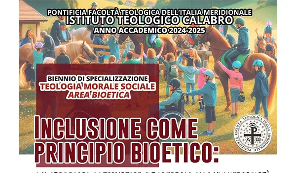 Inclusione e Formazione: al via il Corso dell'Istituto Teologico Calabro sull'accoglienza e la Vulnerabilità nella Comunità Ecclesiale