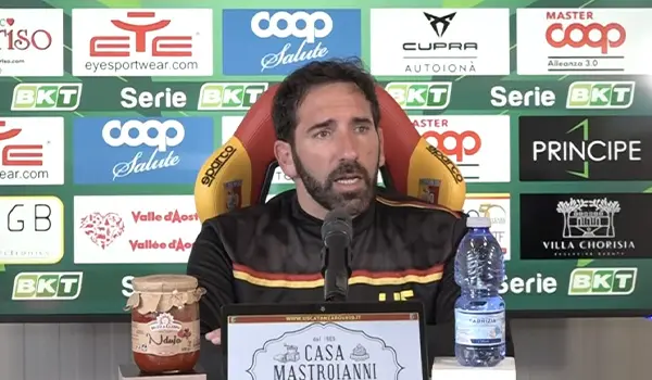 Mister Caserta: “Catanzaro pronto alla battaglia di Mantova. Serve più attenzione nei finali” (Video)