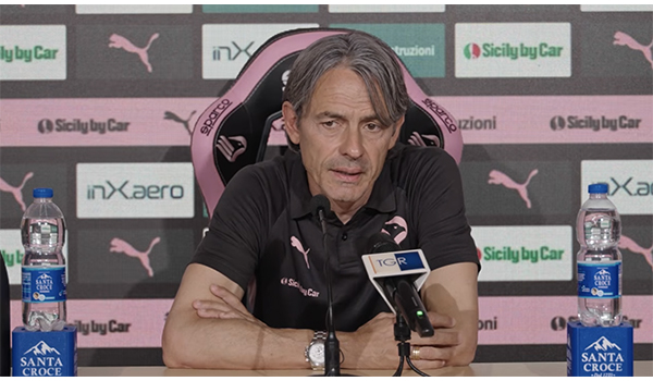 Verso Palermo Catanzaro Inzaghi carica i rosanero alla vigilia del ritorno playoff. Video