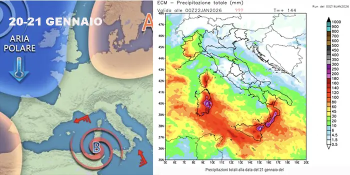 Meteo Italia: vortice in formazione tra Baleari e Mediterraneo, weekend instabile e rischio forte maltempo