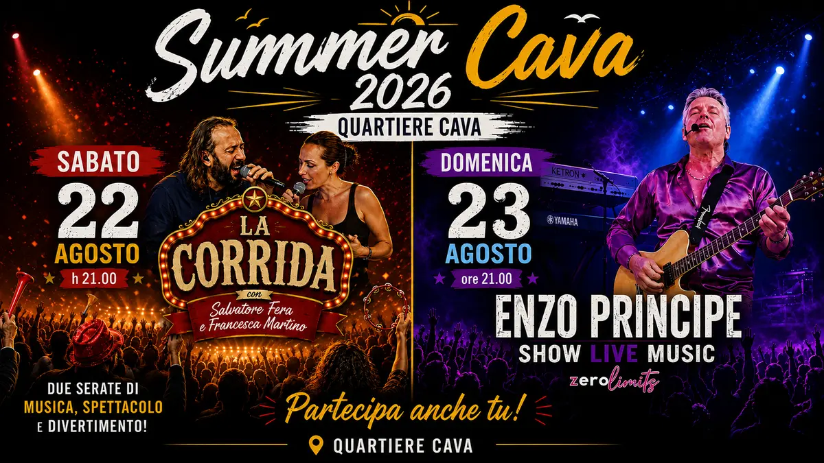 SummerCava 2026, successo nel quartiere Cava tra spettacolo e partecipazione