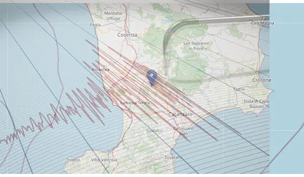 Terremoto avvertito a Catanzaro e provincia: scossa di magnitudo 3.6 con epicentro vicino Serrastretta