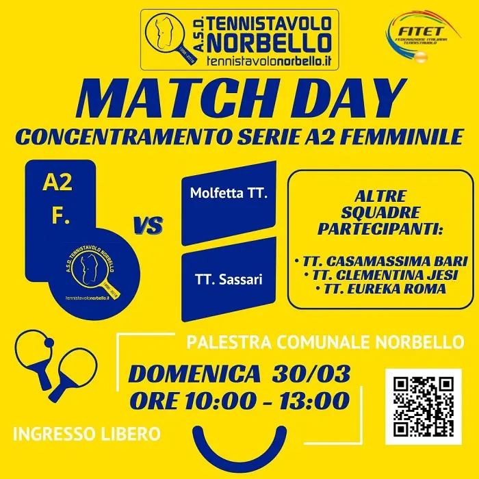 Tennistavolo Norbello: due giornate importanti con play off scudetto