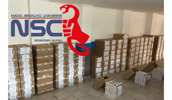 Maxi sequestro di tabacchi a Casoria, il plauso del Nuovo Sindacato Carabinieri di Napoli ai giovani colleghi: “Eccezionale intuito operativo”