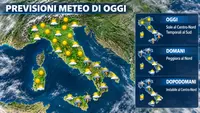 Meteo Italia, nuova perturbazione in arrivo: temporali al Nord e maltempo verso il Centro-Sud