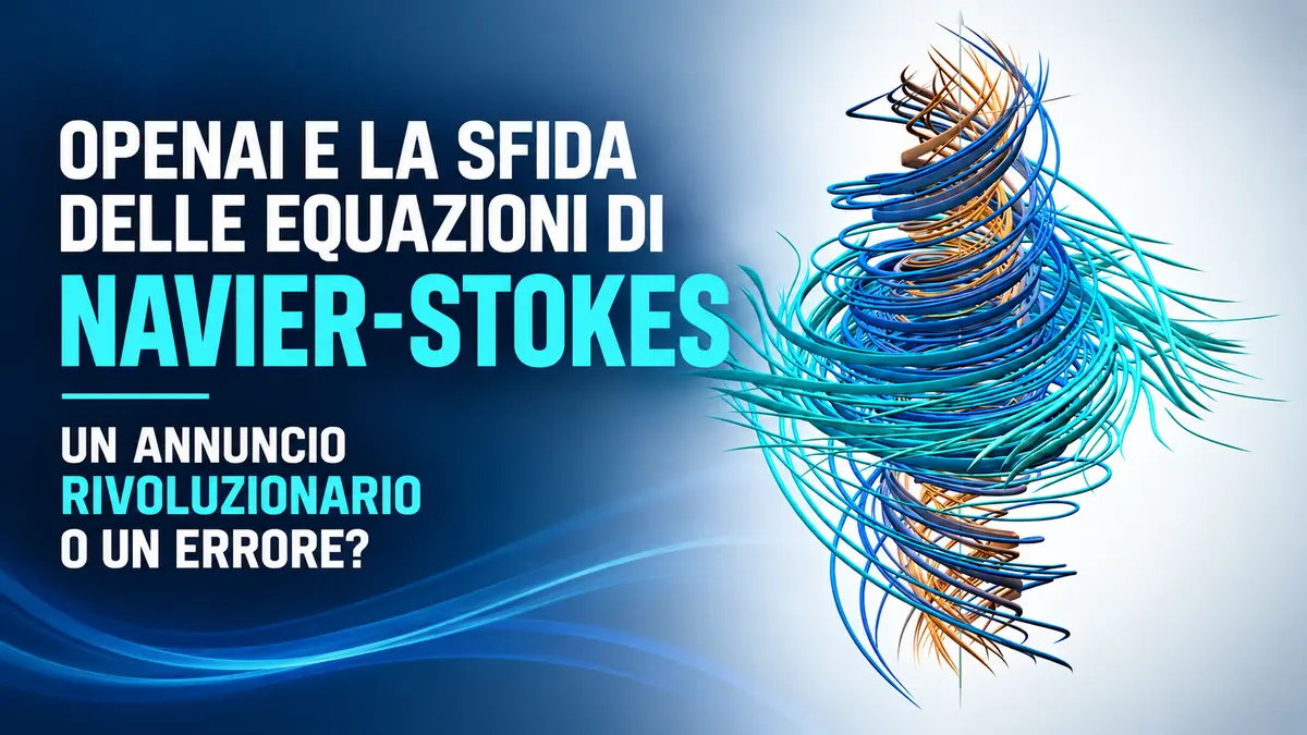 OpenAI e la Sfida delle Equazioni di Navier-Stokes: Un Annuncio Rivoluzionario o un Errore?