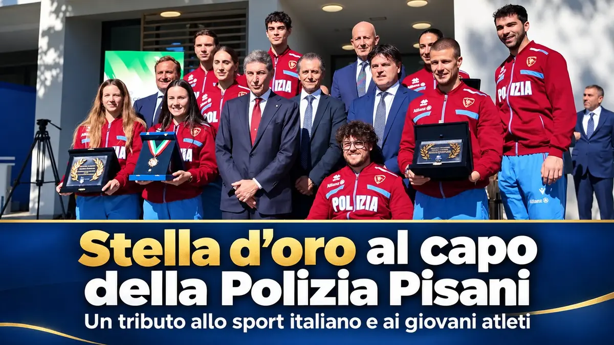 Stella d'Oro al capo della Polizia Pisani: un tributo allo sport italiano e ai giovani atleti