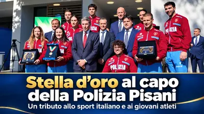 Stella d'Oro al capo della Polizia Pisani: un tributo allo sport italiano e ai giovani atleti