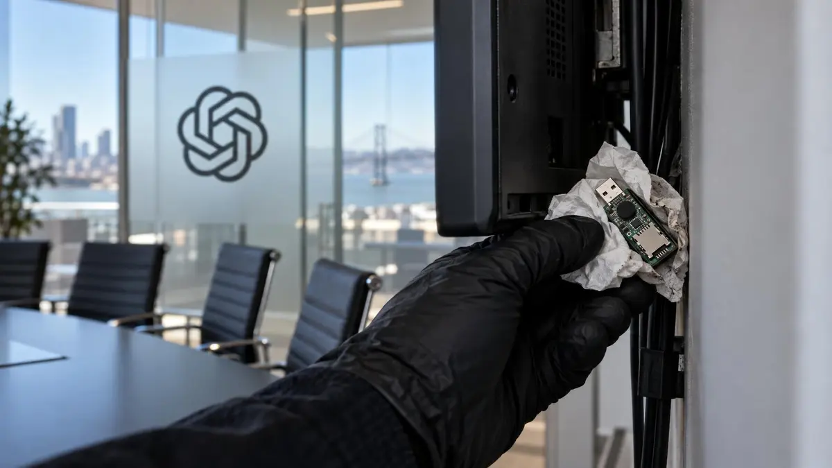 OpenAI nella bufera: ingegnere arrestato per una microspia nella sala dirigenti