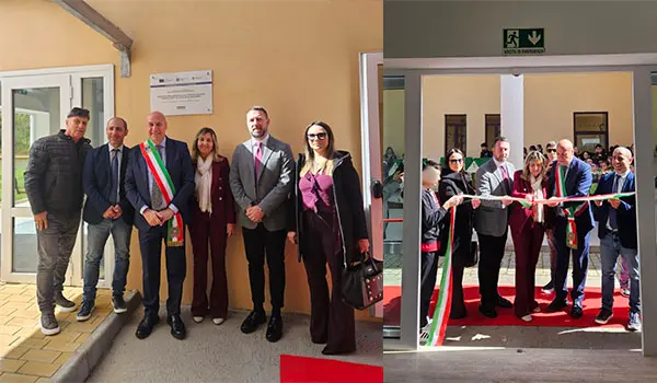 Papanice, inaugurata la nuova mensa scolastica: il sindaco Vincenzo Voce taglia il nastro all’Istituto Comprensivo