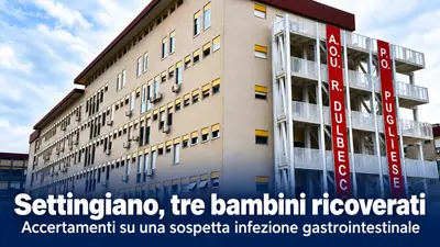 Tre bambini dello stesso asilo di Settingiano ricoverati a Catanzaro: accertamenti in corso