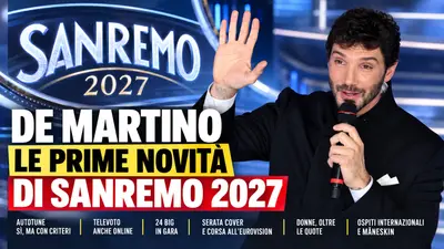 Sanremo 2027, De Martino cambia le regole: dall’Autotune al nuovo televoto