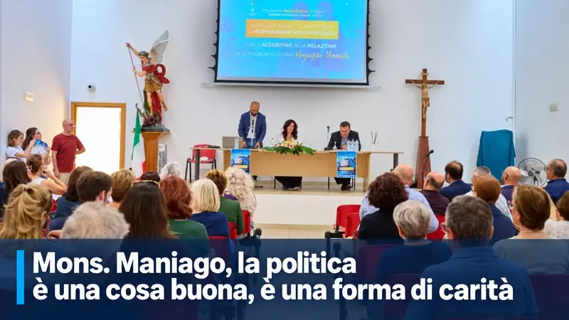 Catanzaro, monsignor Maniago rilancia il valore della politica come servizio alla comunità