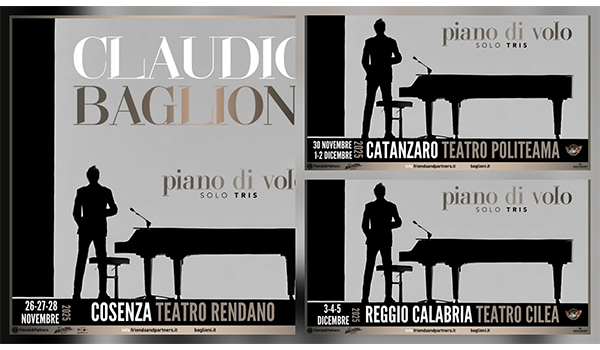 “Piano di volo – Solo Tris”, manca poco ai nove concerti, tutti sold out, di Claudio Baglioni. 