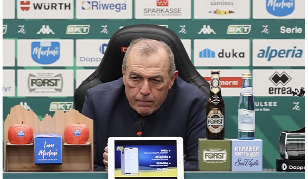 Südtirol-Catanzaro 2-1: Castori esalta cuore, intensità e spirito del gruppo. (Video)