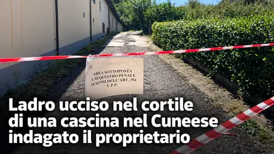 Ladro ucciso nel cortile di una cascina nel Cuneese indagato il proprietario