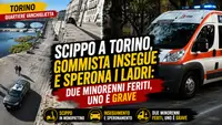Scippo a Torino, gommista insegue e sperona i ladri: due minorenni feriti, uno è grave