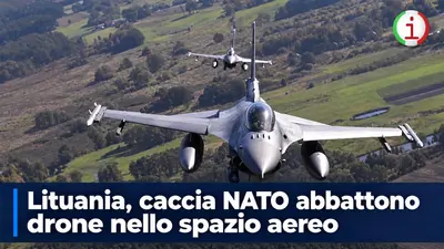 Lituania, caccia NATO abbattono drone nello spazio aereo