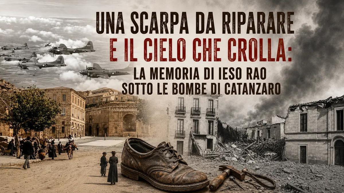 Una scarpa da riparare e il cielo che crolla: la memoria di Ieso Rao sotto le bombe di Catanzaro
