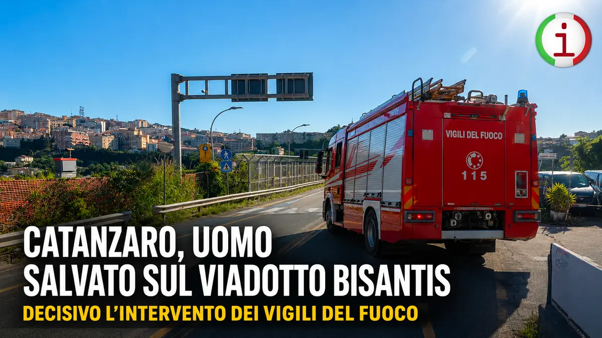 Dramma sfiorato a Catanzaro: sventato l'ennesimo tentativo di suicidio dal Ponte Morandi