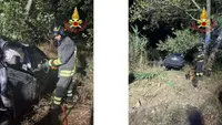 Incidente sulla SP22 a Spilinga: auto si schianta contro un albero, conducente estratto dalle lamiere dai Vvf