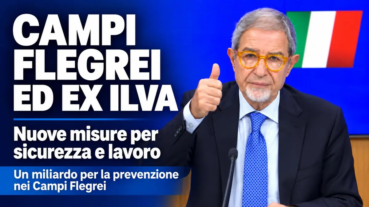 Campi Flegrei ed ex Ilva nuove misure per la sicurezza del territorio e il lavoro