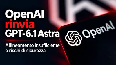 OpenAI rinvia GPT-6.1 Astra: allineamento insufficiente e rischi di sicurezza