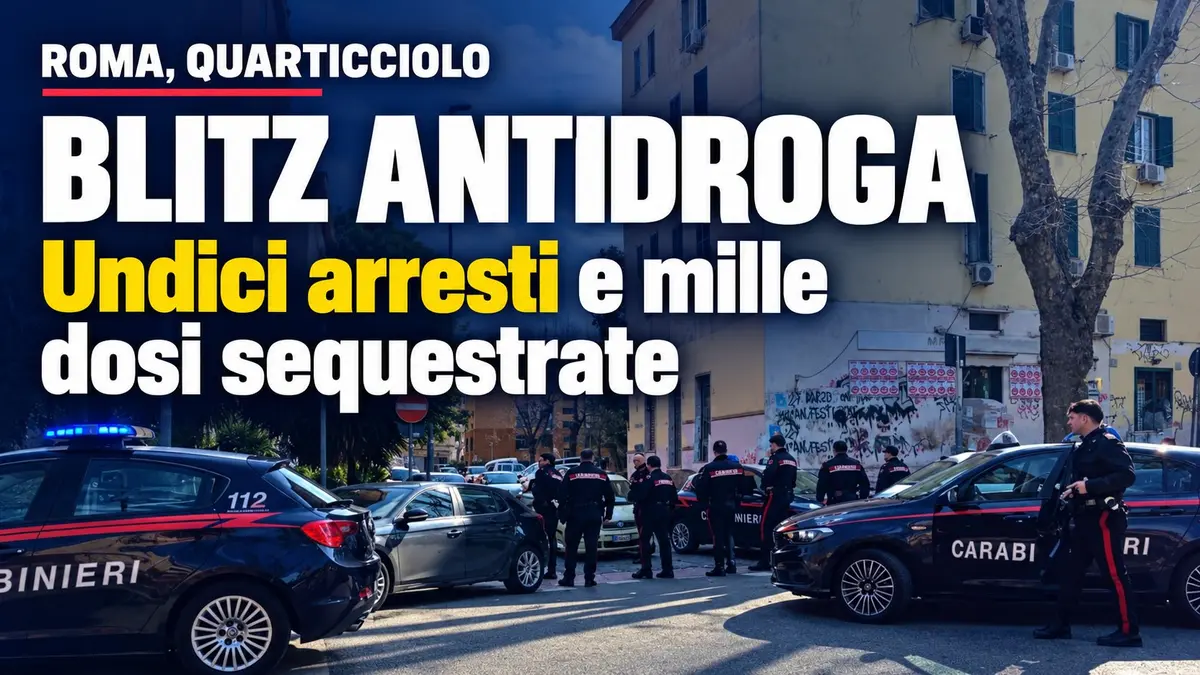 Blitz antidroga al Quarticciolo di Roma undici arresti e mille dosi sequestrate