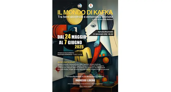 All'Antica Tonnara Bordonaro di Palermo “Il mondo di Kafka tra temi universali e dimensioni oniriche” a cura di Graziella Bellone