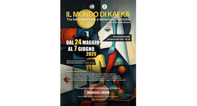 All'Antica Tonnara Bordonaro di Palermo “Il mondo di Kafka tra temi universali e dimensioni oniriche” a cura di Graziella Bellone