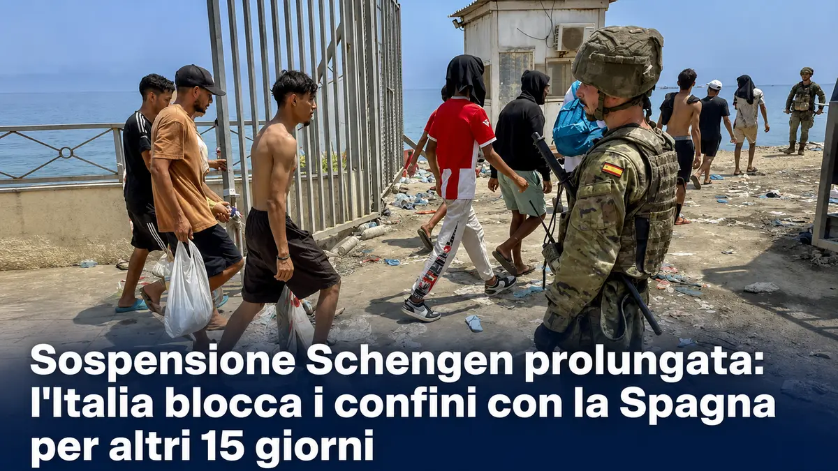 Sospensione Schengen prolungata: l'Italia blocca i confini con la Spagna per altri 15 giorni