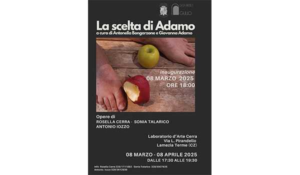 La Casa Museo Gullo patrocina l’evento “La scelta di Adamo” 