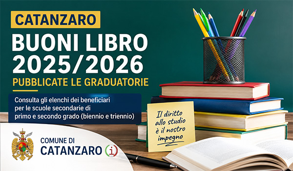 Catanzaro. Graduatorie buoni libri 2025 2026: ecco come consultarle e cosa fare