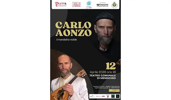 IX edizione Sguardi a Sud: domenica 12 aprile, Carlo Aonzo in concerto a Mendicino con “Il mandolino nobile”