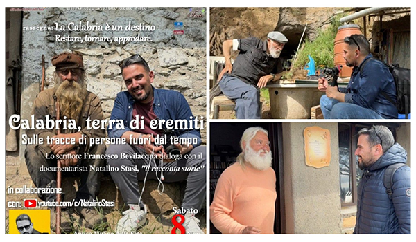 Calabria, terra di eremiti. Sulle tracce di persone fuori dal tempo. Natalino stasi documentarista ospite dell’Antico Mulino delle Fate sabato 8 novembre