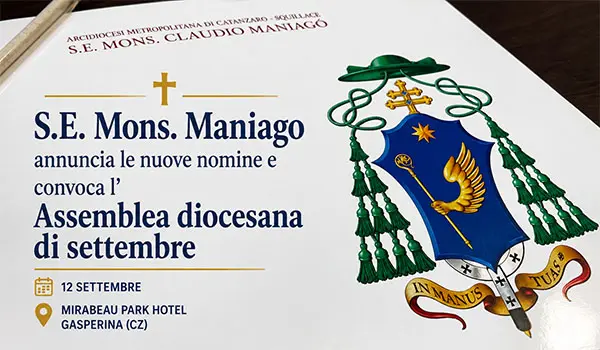 S.E. Mons. Maniago annuncia le nuove nomine e convoca l'Assemblea diocesana di settembre