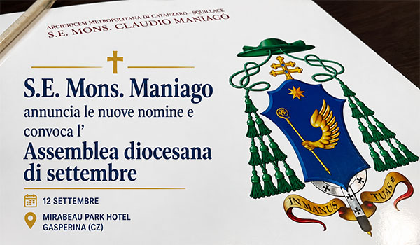 S.E. Mons. Maniago annuncia le nuove nomine e convoca l'Assemblea diocesana di settembre