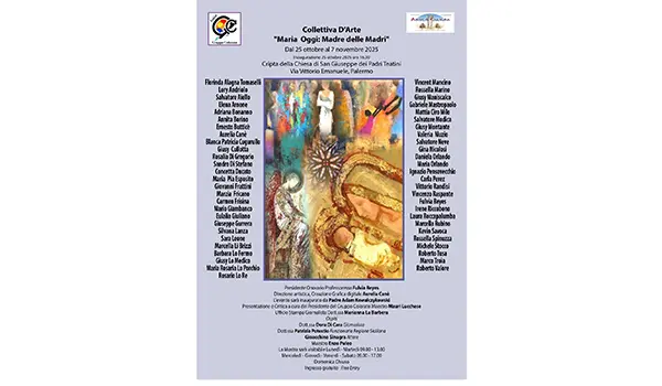 “Maria Oggi: Madre delle Madri” – Mostra del Gruppo Colorato nella Cripta di San Giuseppe dei Teatini a Palermo