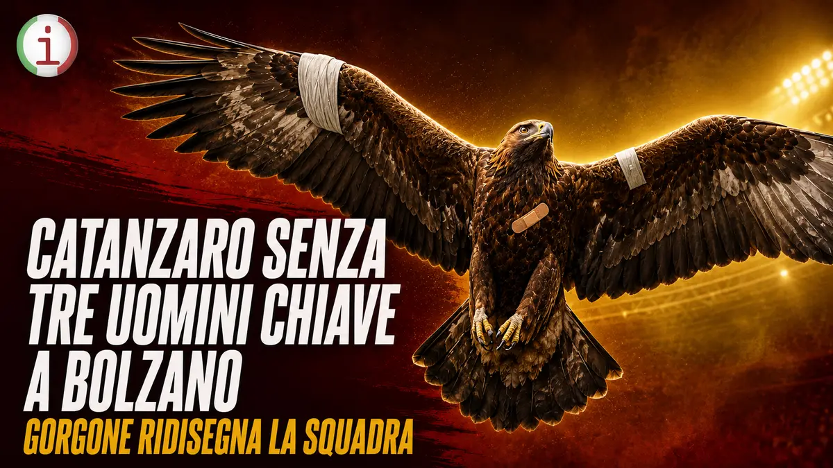 Catanzaro senza tre uomini chiave a Bolzano Gorgone ridisegna la squadra