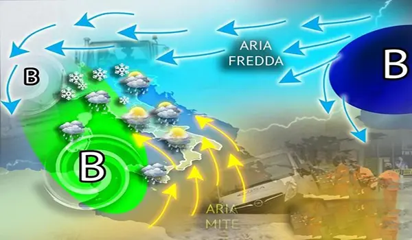 Previsioni Meteo weekend: piogge, temporali e neve a bassa quota, i dettagli