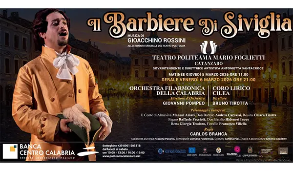 Il Teatro Politeama di Catanzaro riporta in scena un Barbiere di Siviglia senza tempo e pieno di comicità